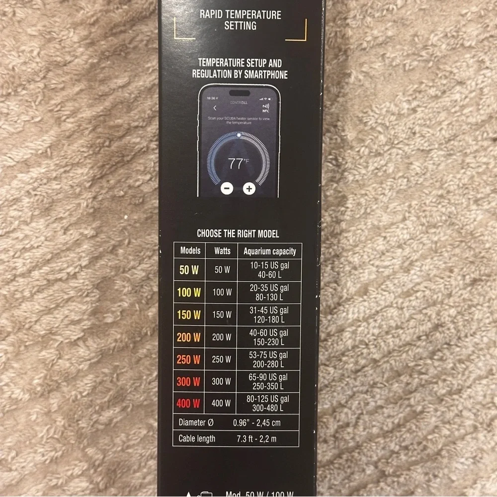 Sicce Scuba Contactless 200W Heater Brand New